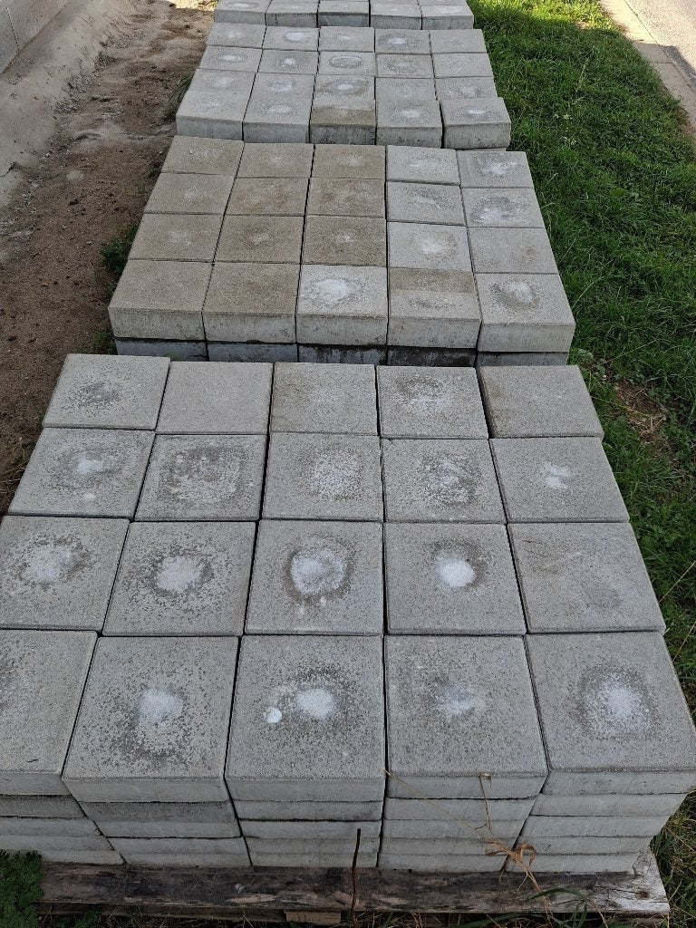 Grijze betonklinker nieuw, Tuin en Terras, Ophalen, Klinkers, Nieuw, 10 m² of meer