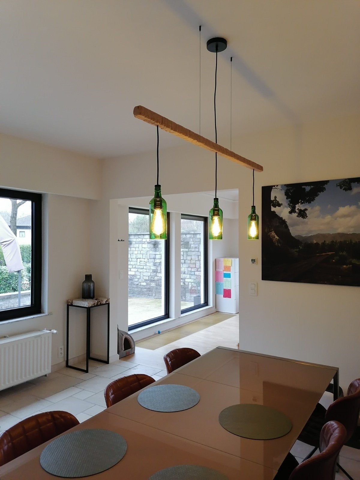 unieke hanglamp, Ophalen