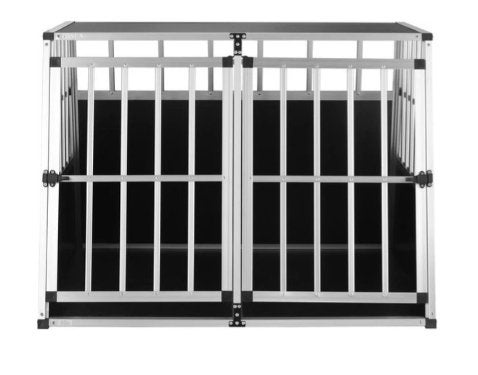 hondentransportbox XXL Cadoca Aluminium 97x90x70cm - Zwart, Dieren en Toebehoren, Ophalen, Nieuw
