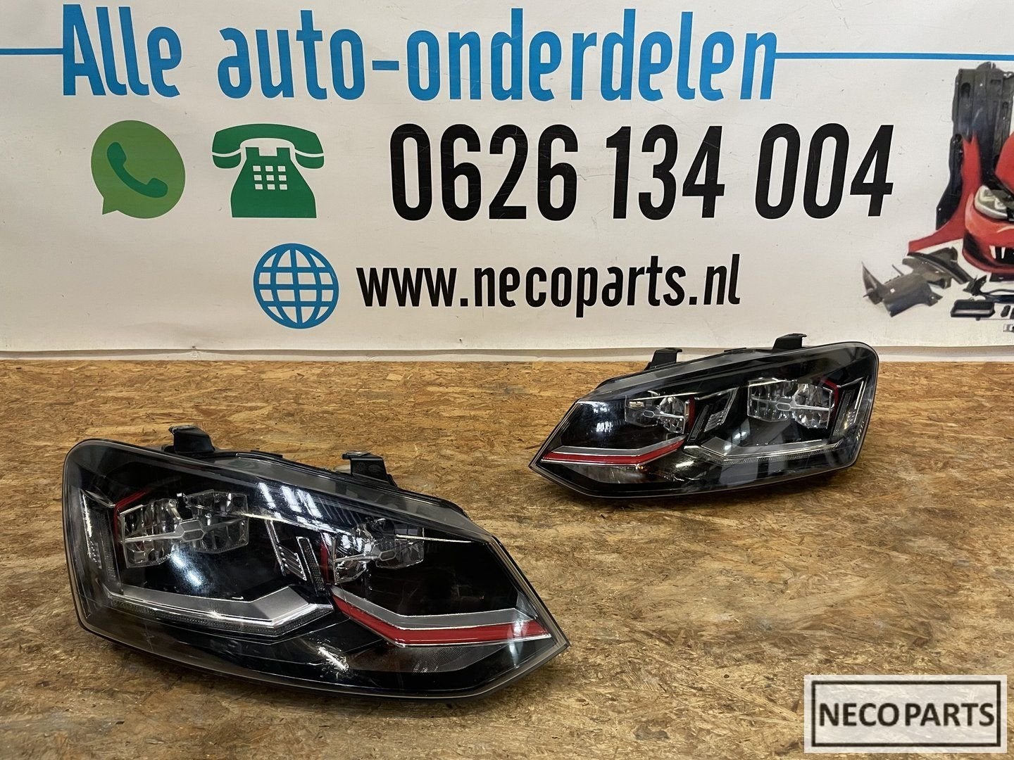 VW POLO 6C 6C1 GTI VOL LED KOPLAMPEN KOPLAMP COMPLEET, Auto-onderdelen, Gebruikt, -, Volkswagen, -