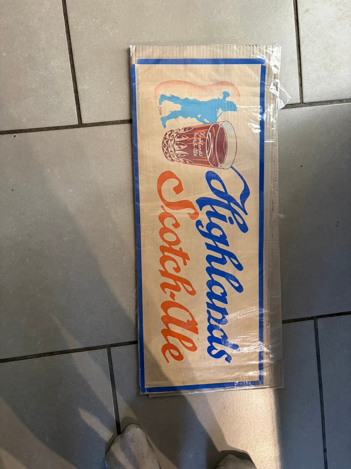 Oude affiche highlands scotch-ale, Ophalen, Zo goed als nieuw