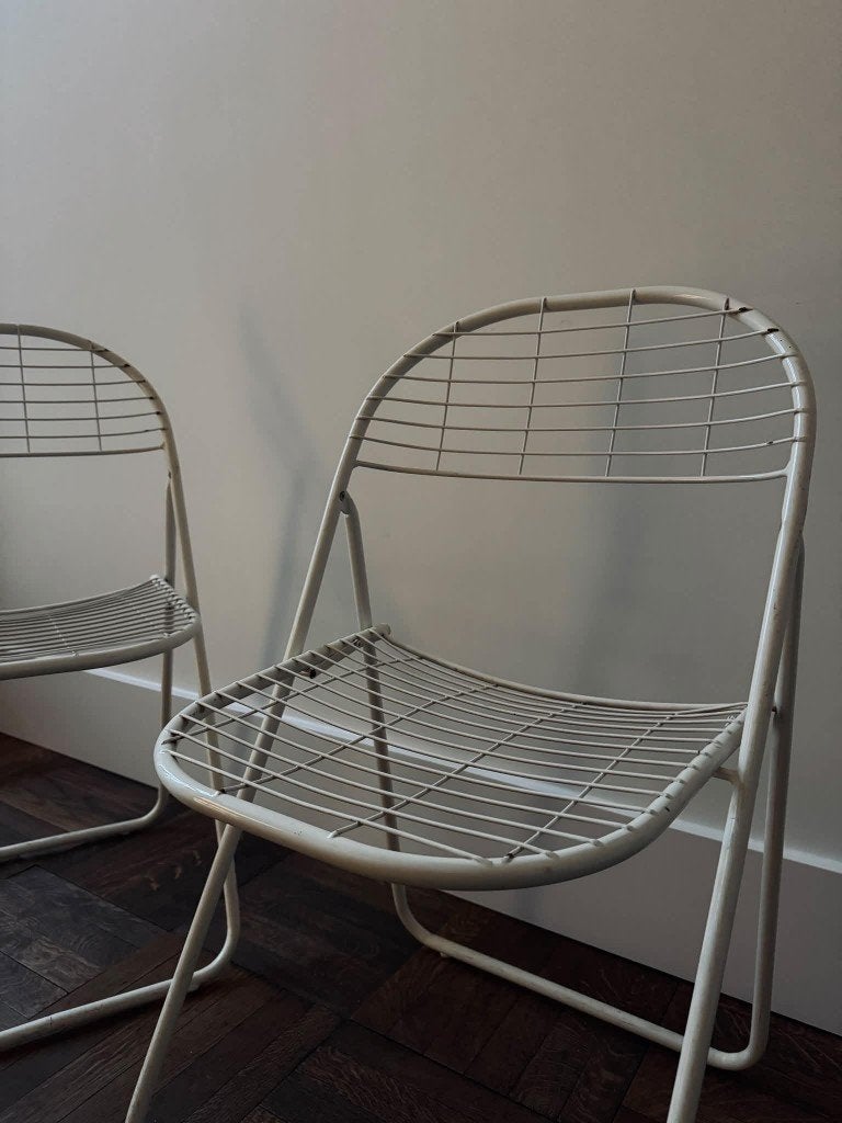 Set van 2 vintage draadstoelen van Niels Gammelgaard, Enlèvement