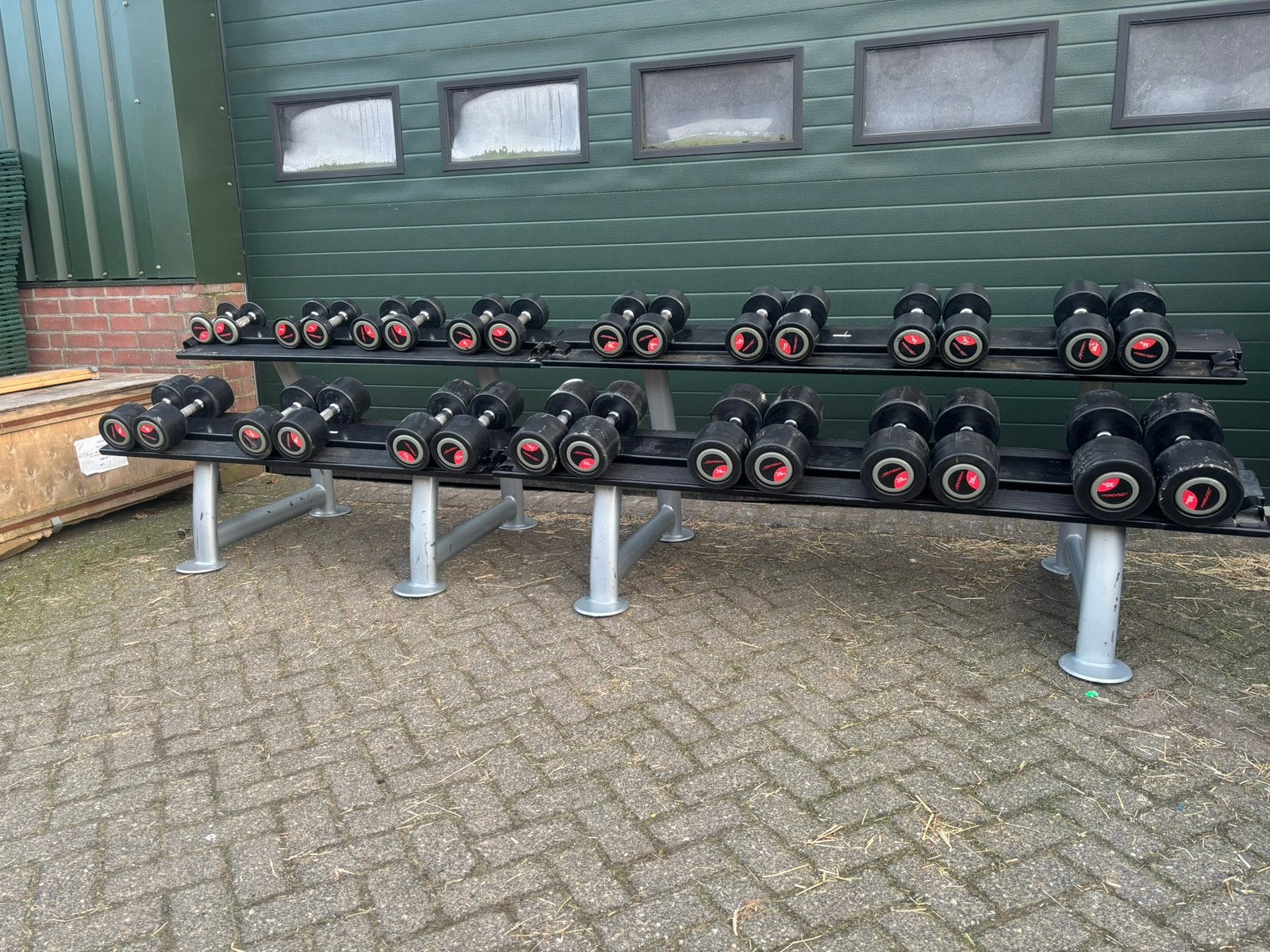 Lifefitness dumbbellset 2-30 kg (1 rek), Sport en Fitness, Ophalen