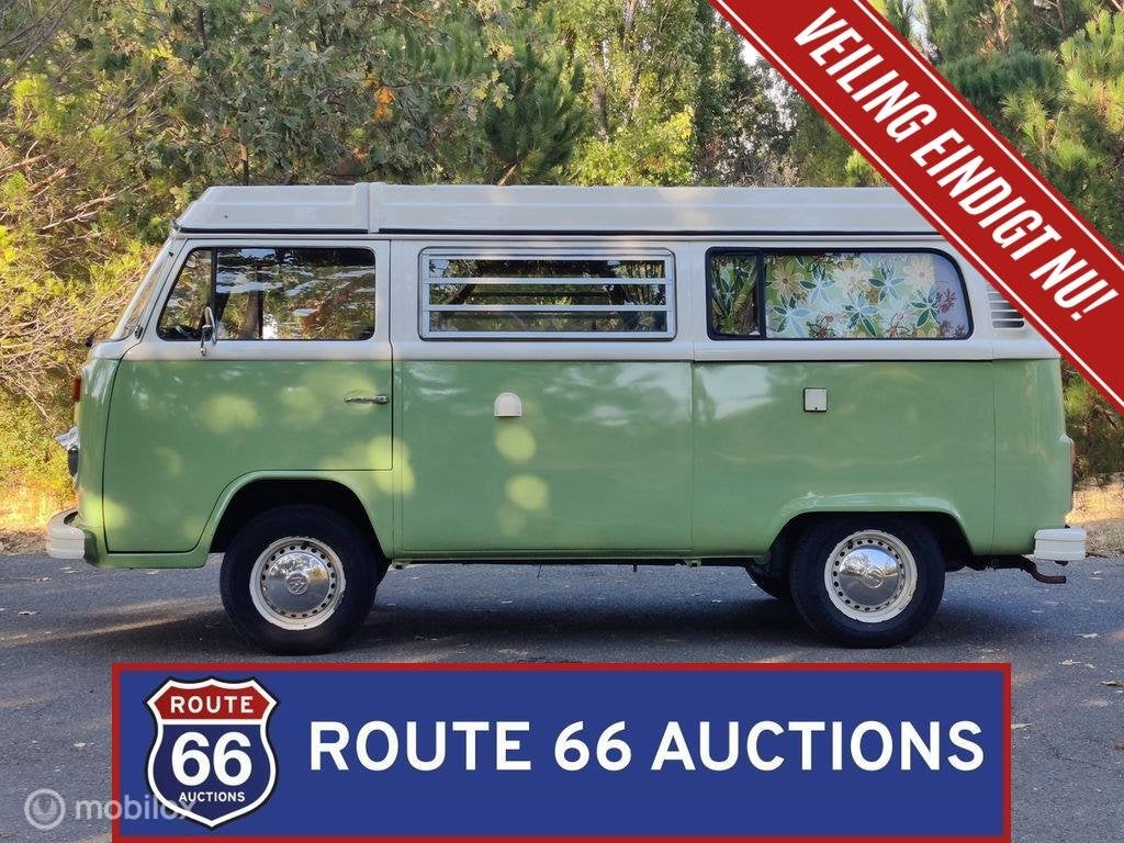 Volkswagen T2 Westfalia Berlin | 1979 | Route 66 Auctions, Auto's, Volkswagen, Zwart, Bedrijf, Handgeschakeld