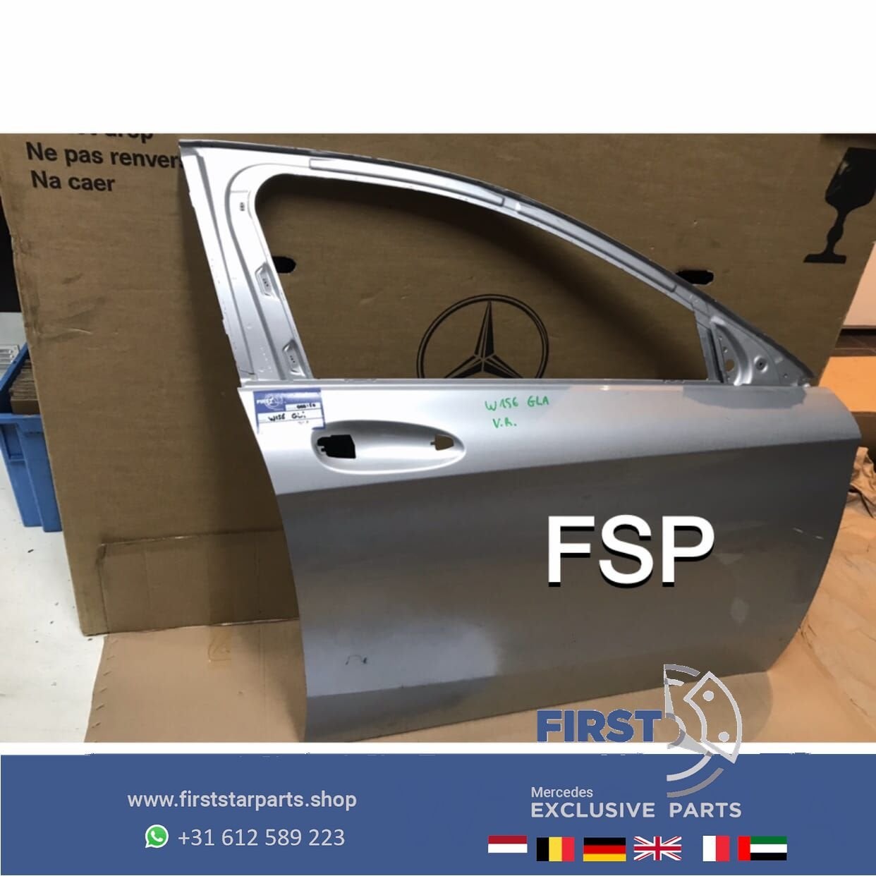 W156 deur kaal Mercedes GLA 2013-2019 PORTIER grijs Mercedes, Utilisé, Porte, Avant, -