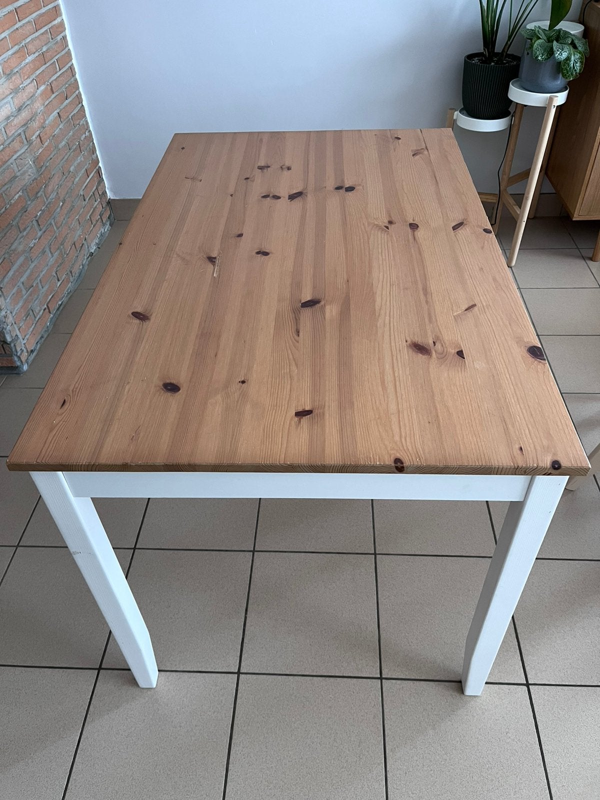 4persoonstafel zonder stoelen, Ophalen, Gebruikt, 100 tot 150 cm, 50 tot 100 cm