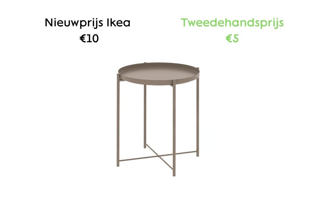 Table d'appoint IKEA, Maison & Meubles, Tables | Tables d'appoint, Rond, Moins de 55 cm, Enlèvement, Métal ou Aluminium
