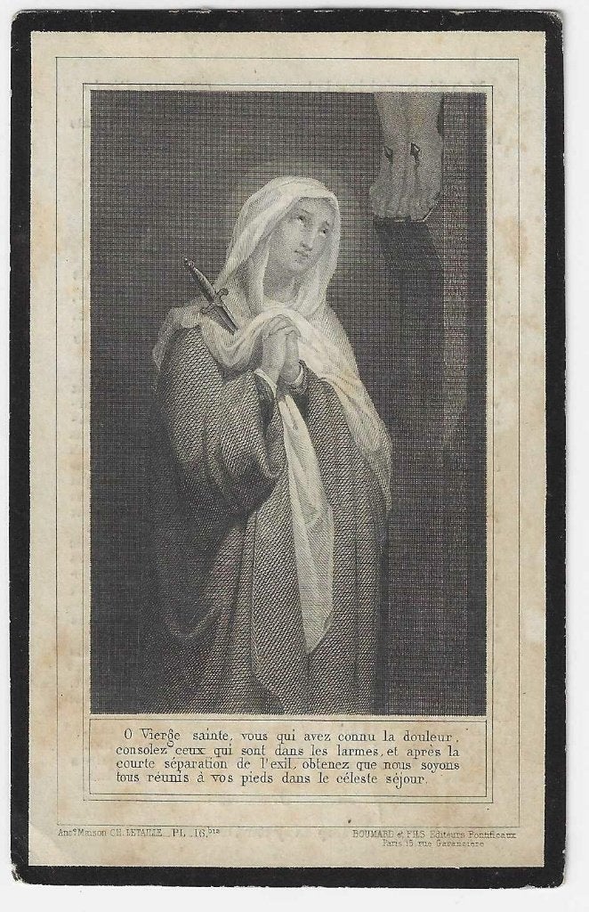 Soeur Lucie Donck, ? 1818 - Ypres 1898, Ophalen of Verzenden, Bidprentje