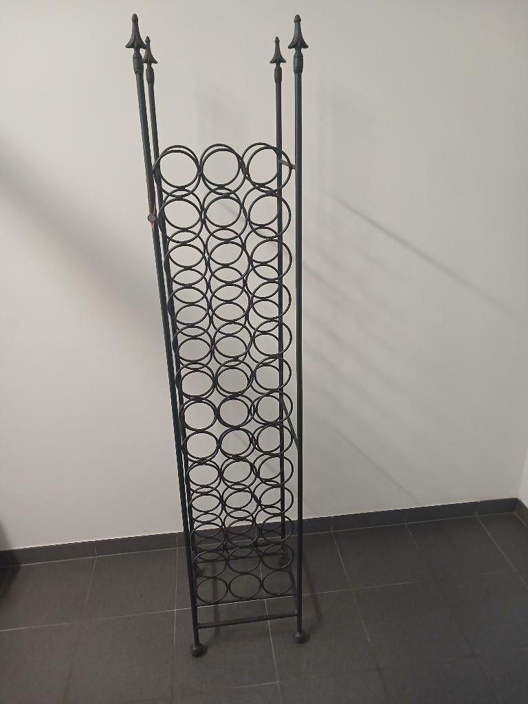 Smeedijzer wijnrek, Huis en Inrichting, Woonaccessoires | Wijnrekken, Ophalen, Nieuw, Overige materialen, 75 cm of meer