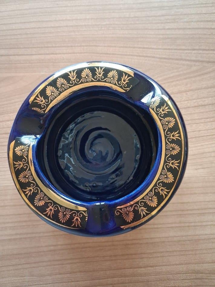 Cendrier grec de Neofitoy Keramik.Feuille d'or 24 carats, Enlèvement ou Envoi