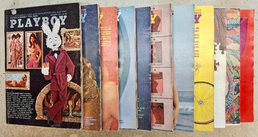 PLAYBOY tijdschriften 1971 - 11 stuks - engels, Enlèvement, 1960 à 1980, Journal ou Magazine