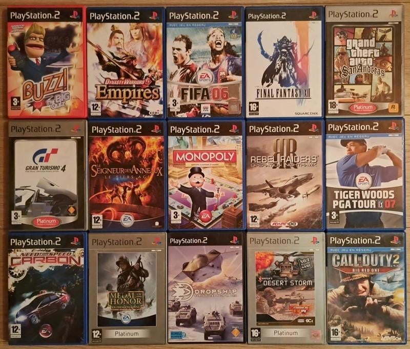 18 PS2 Games (Zie Omschrijving), Consoles de jeu & Jeux vidéo, Enlèvement ou Envoi, Utilisé