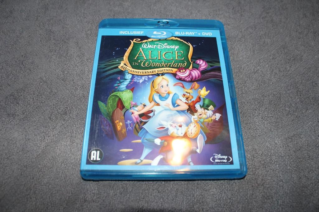 Blu-ray + DVD Alice in Wonderland, Cd's en Dvd's, Blu-ray, Ophalen of Verzenden, Gebruikt, Tekenfilms en Animatie