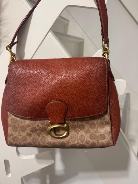 splinternieuwe bruine leren coach tas, Ophalen of Verzenden, Nieuw, Handtas