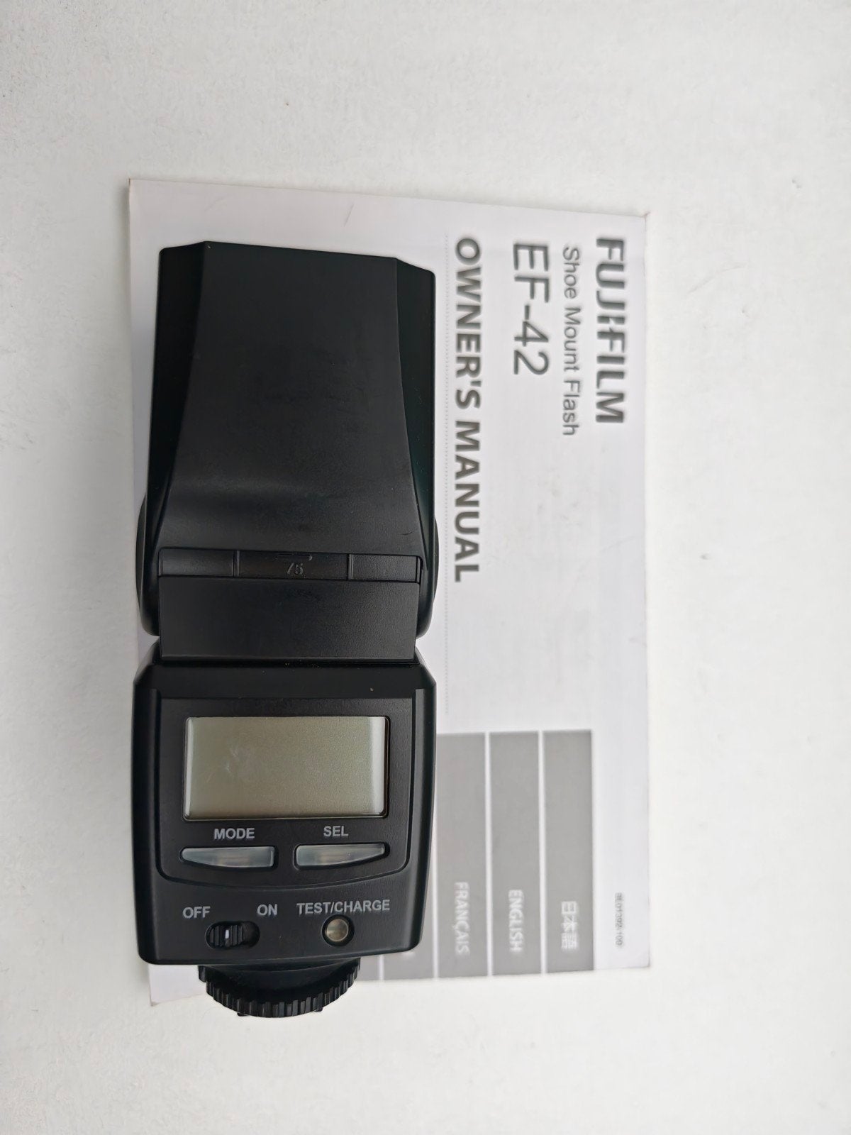 Fujifilm EF42 flitser, Ophalen, Zo goed als nieuw, Fujifilm, Externe flitser