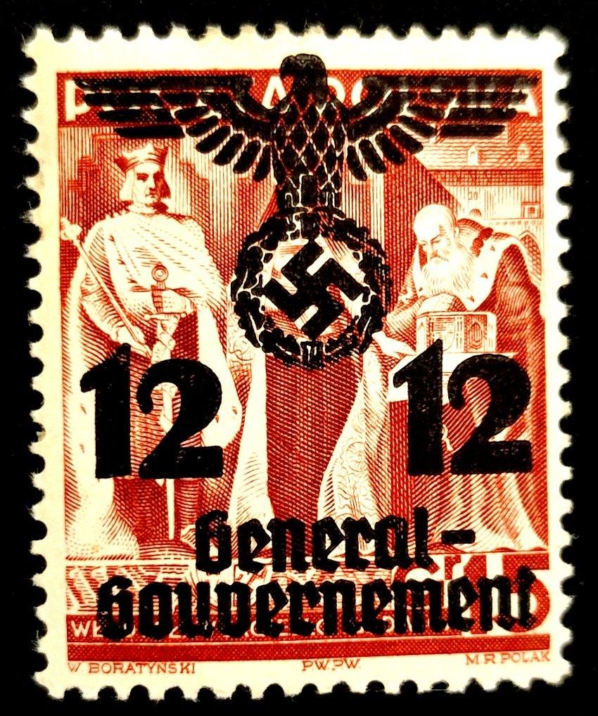 Generalgouvernement opdrukzegel Polen 1940, Ophalen of Verzenden, Overige periodes