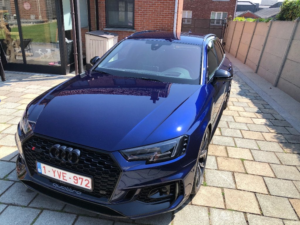 Audi, Auto's, Automaat, 4 deurs, Blauw, Leder