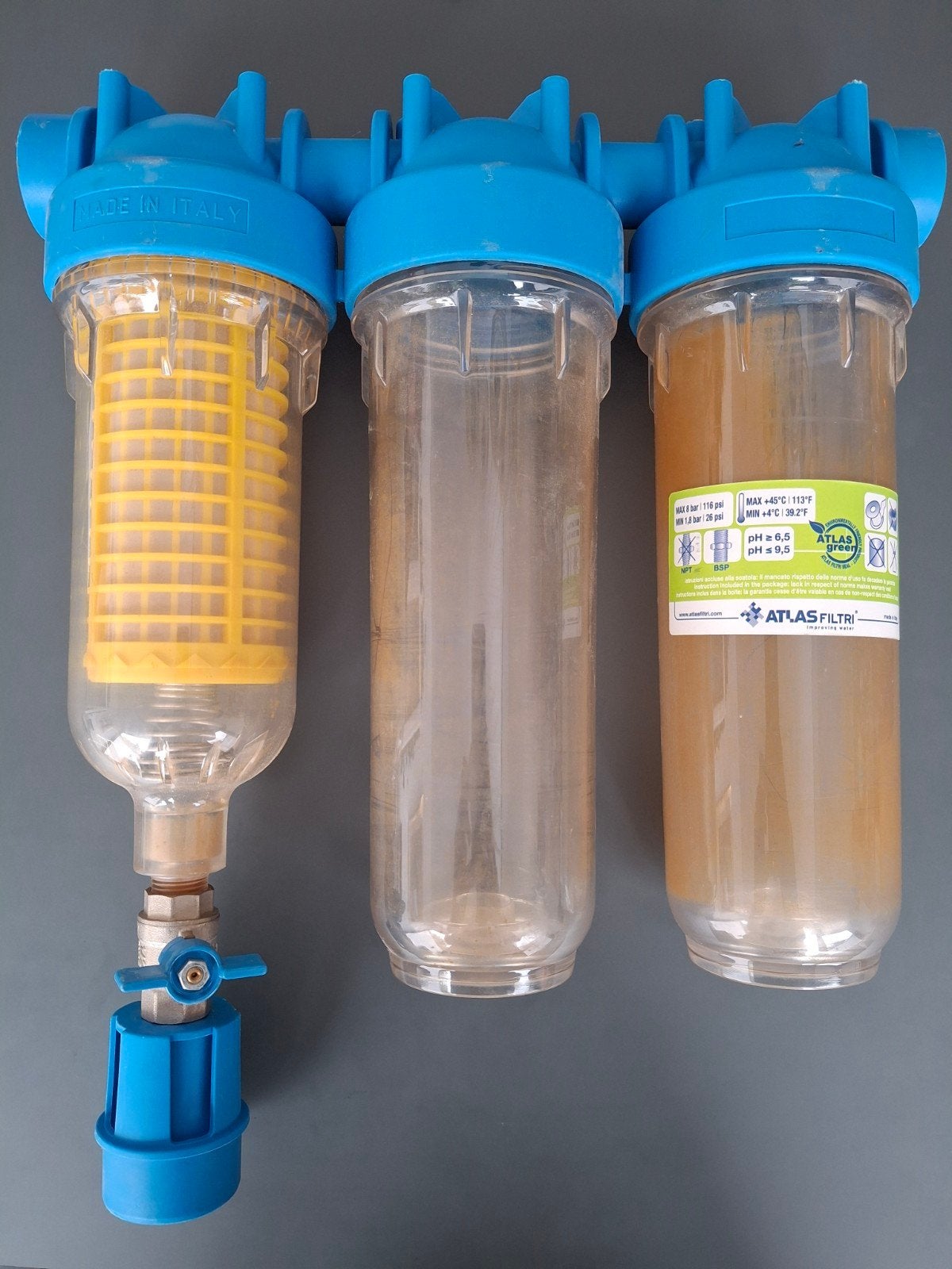 Waterfilter Atlas trio Hydra, Bricolage & Construction, Enlèvement, Utilisé, Autres types