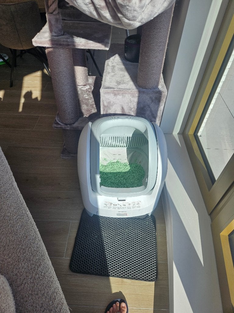 Automatische kattenbak, Dieren en Toebehoren, Ophalen, Zelfreinigend, Gebruikt, Open