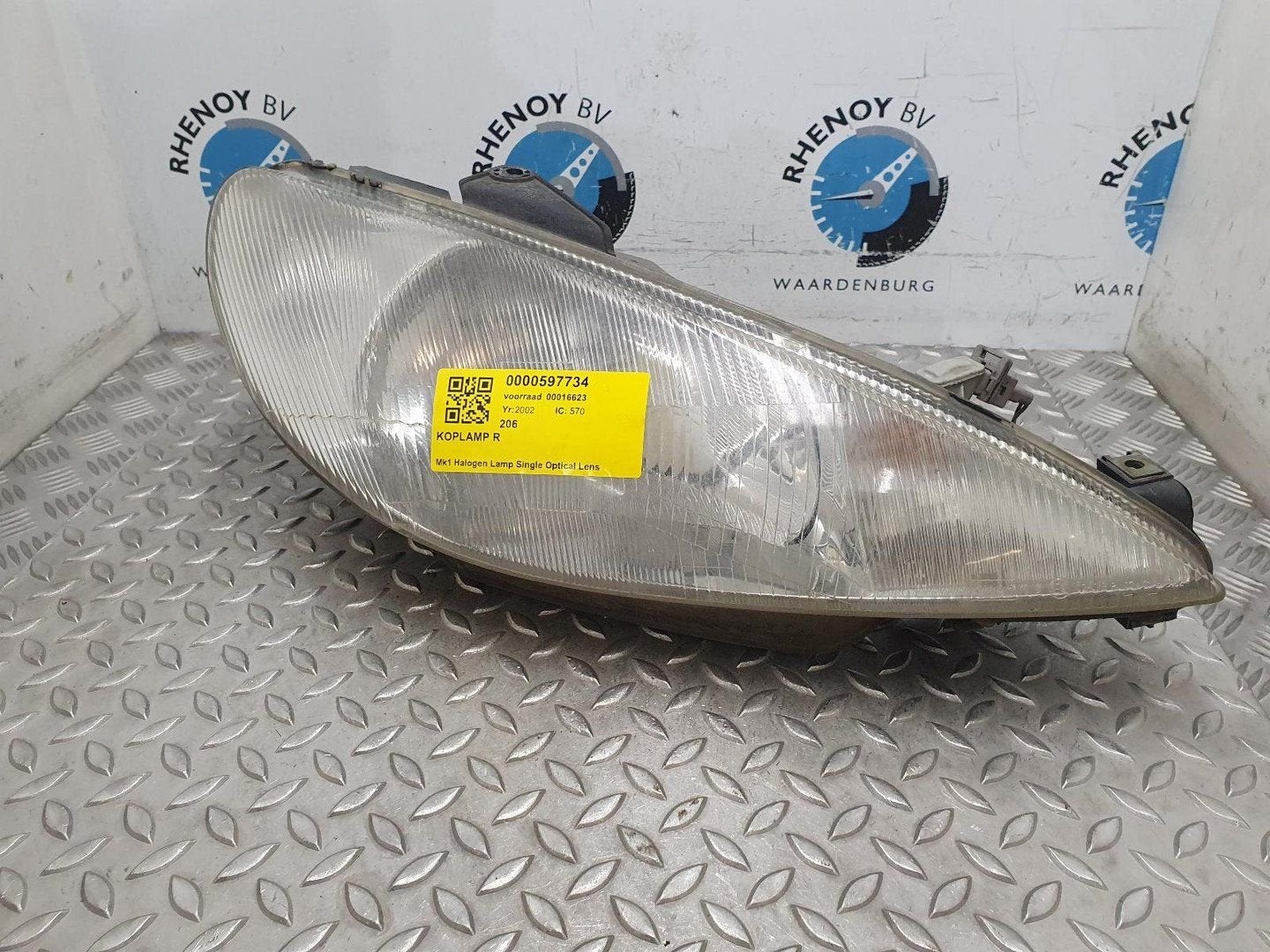 PEUGEOT 206 KOPLAMP R 2002, Ophalen of Verzenden, Gebruikt, Stiba lid