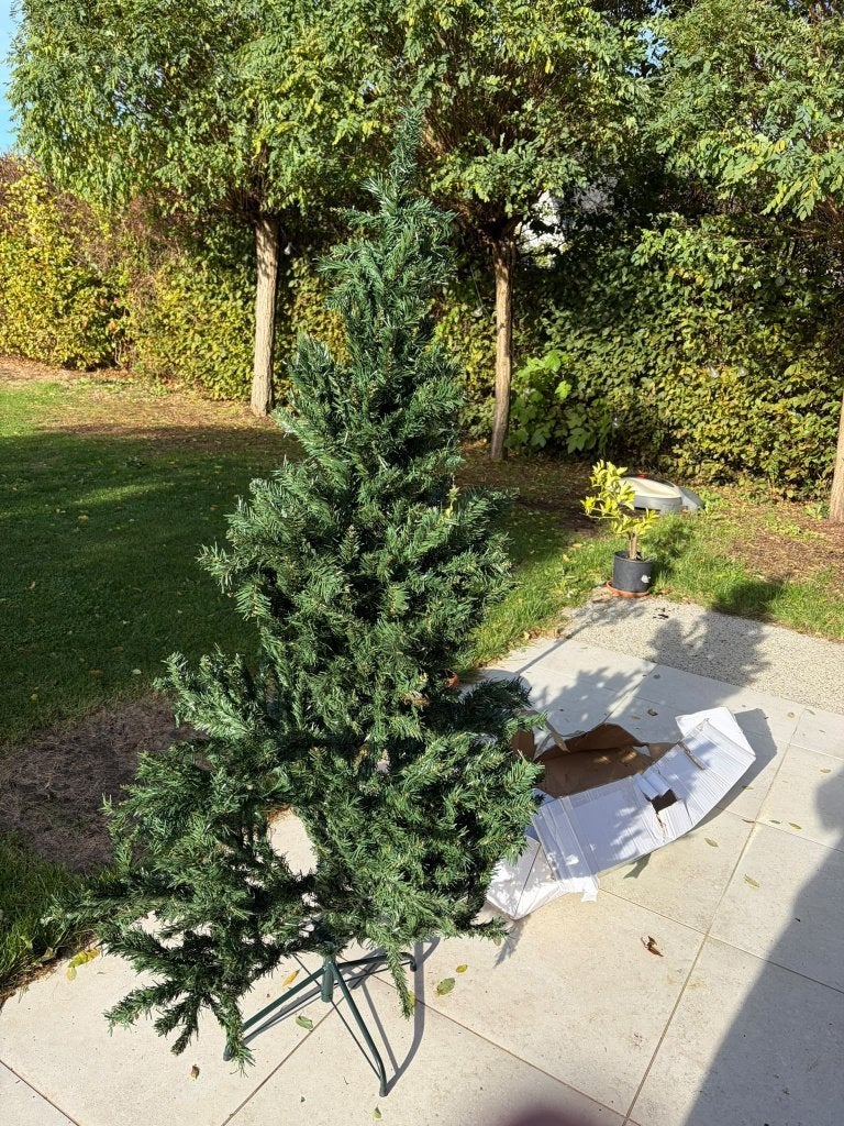 Kersboom te koop - L, Plastique, Comme neuf, Vert, Enlèvement