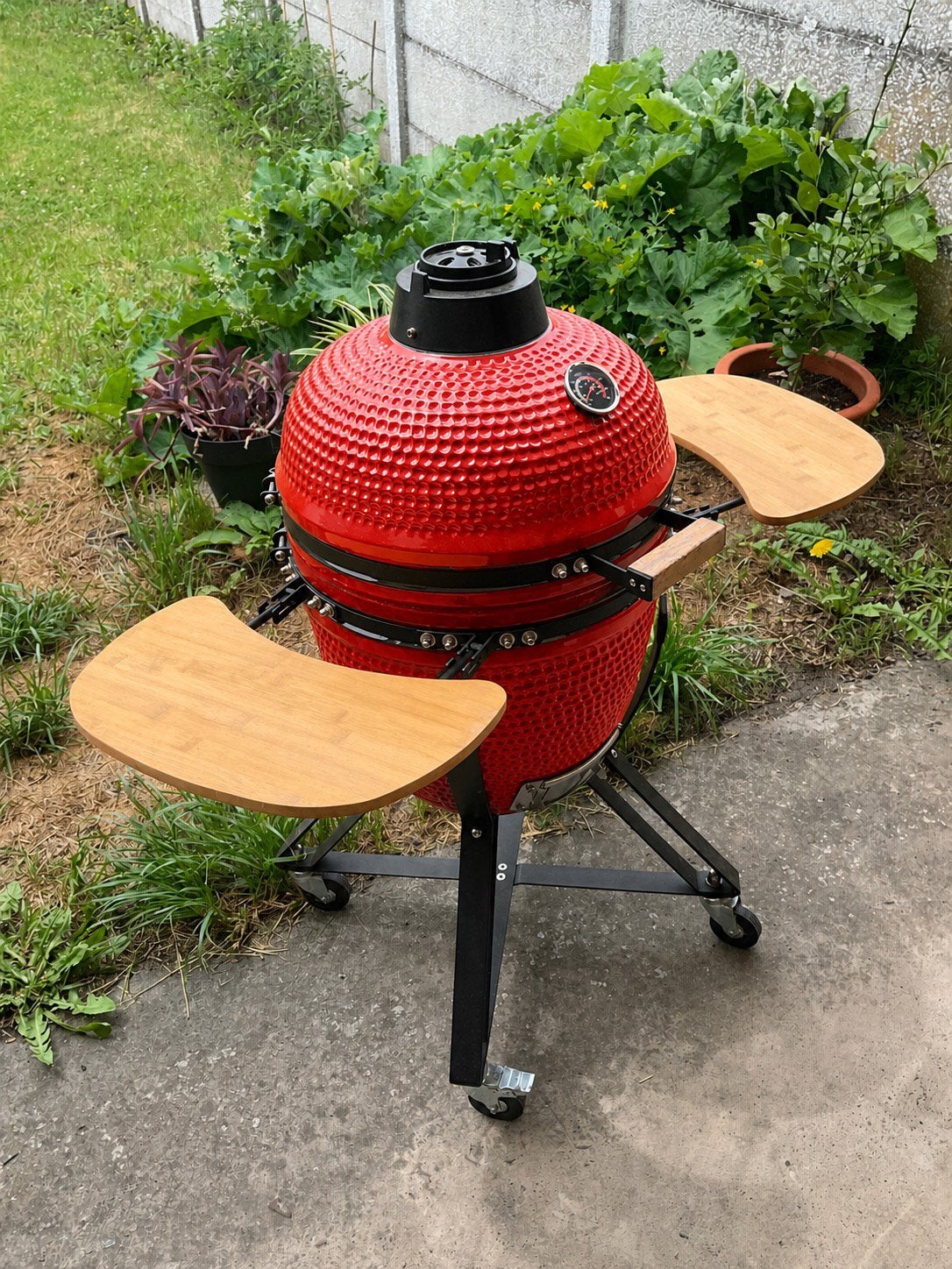 Kamado neuf rouge premium 38 cm – Céramique sur chariot, Enlèvement ou Envoi, Neuf, Autre marque