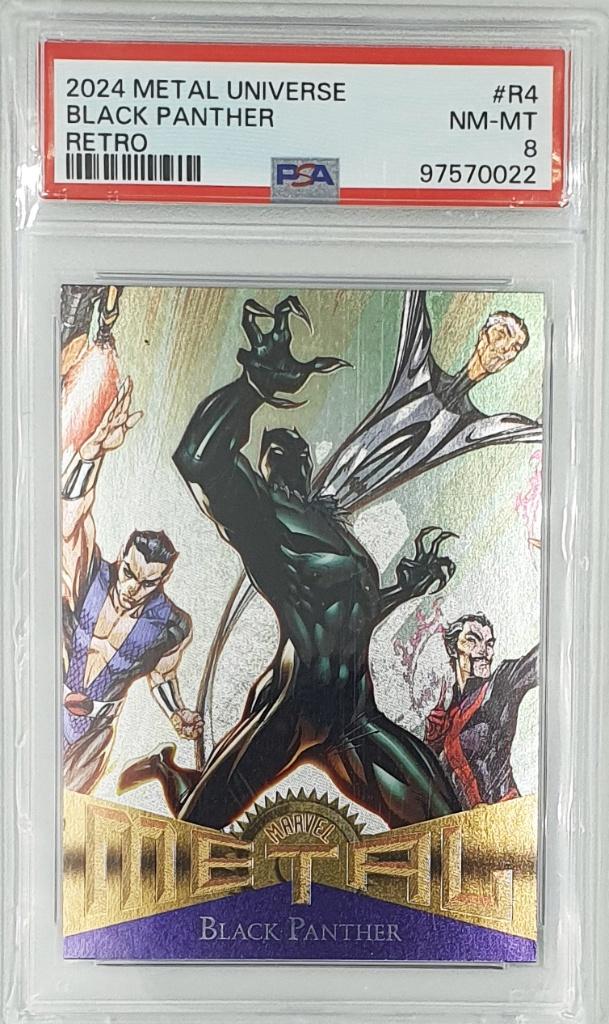 2024 SkyBox Marvel - Avengers Retro - Black Panther - PSA 8, Envoi, Neuf, Cartes en vrac, Foil