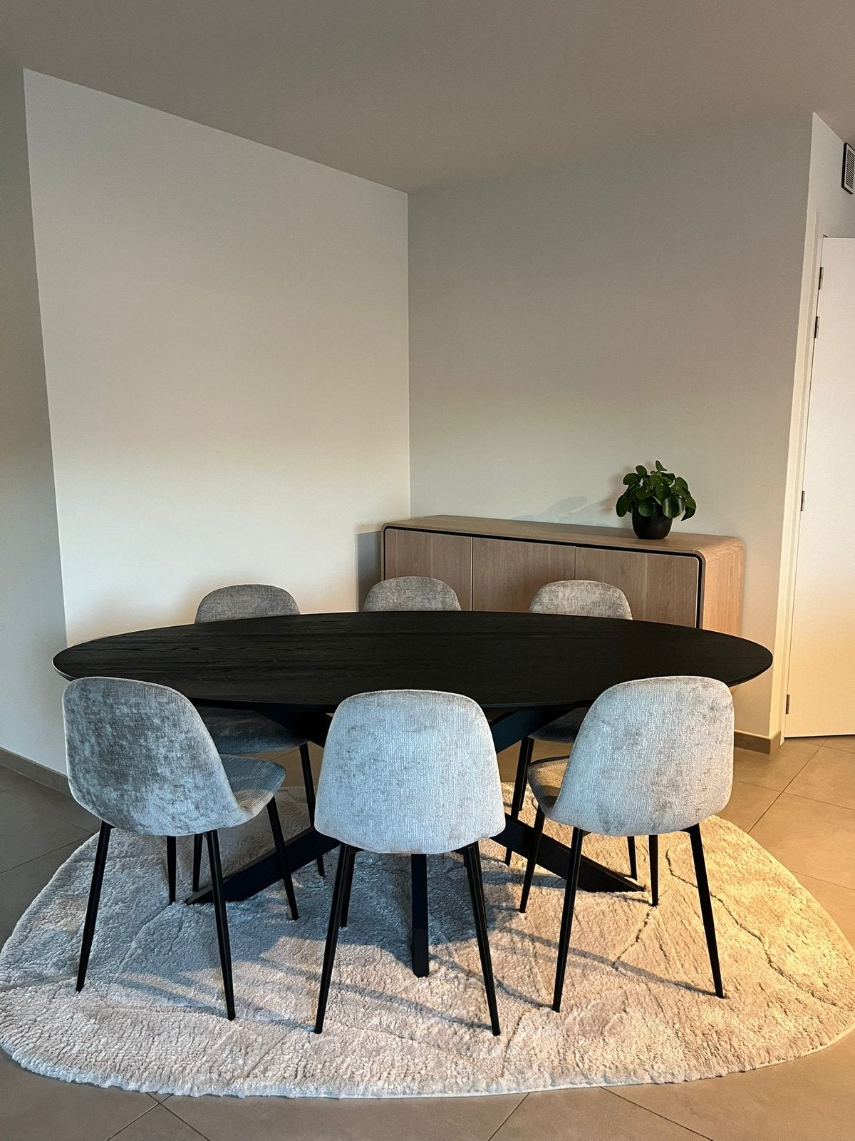 Eettafel + 6 stoelen, Huis en Inrichting, Ophalen, Zo goed als nieuw