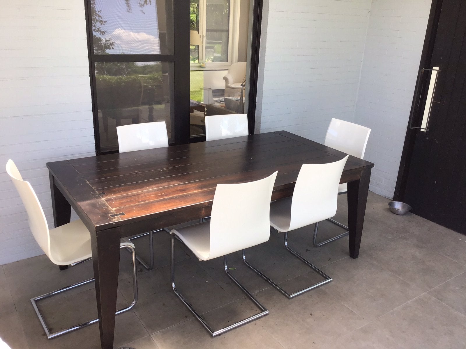 DESIGN TAFEL MET. 6 STOELEN, Antiek en Kunst, Ophalen