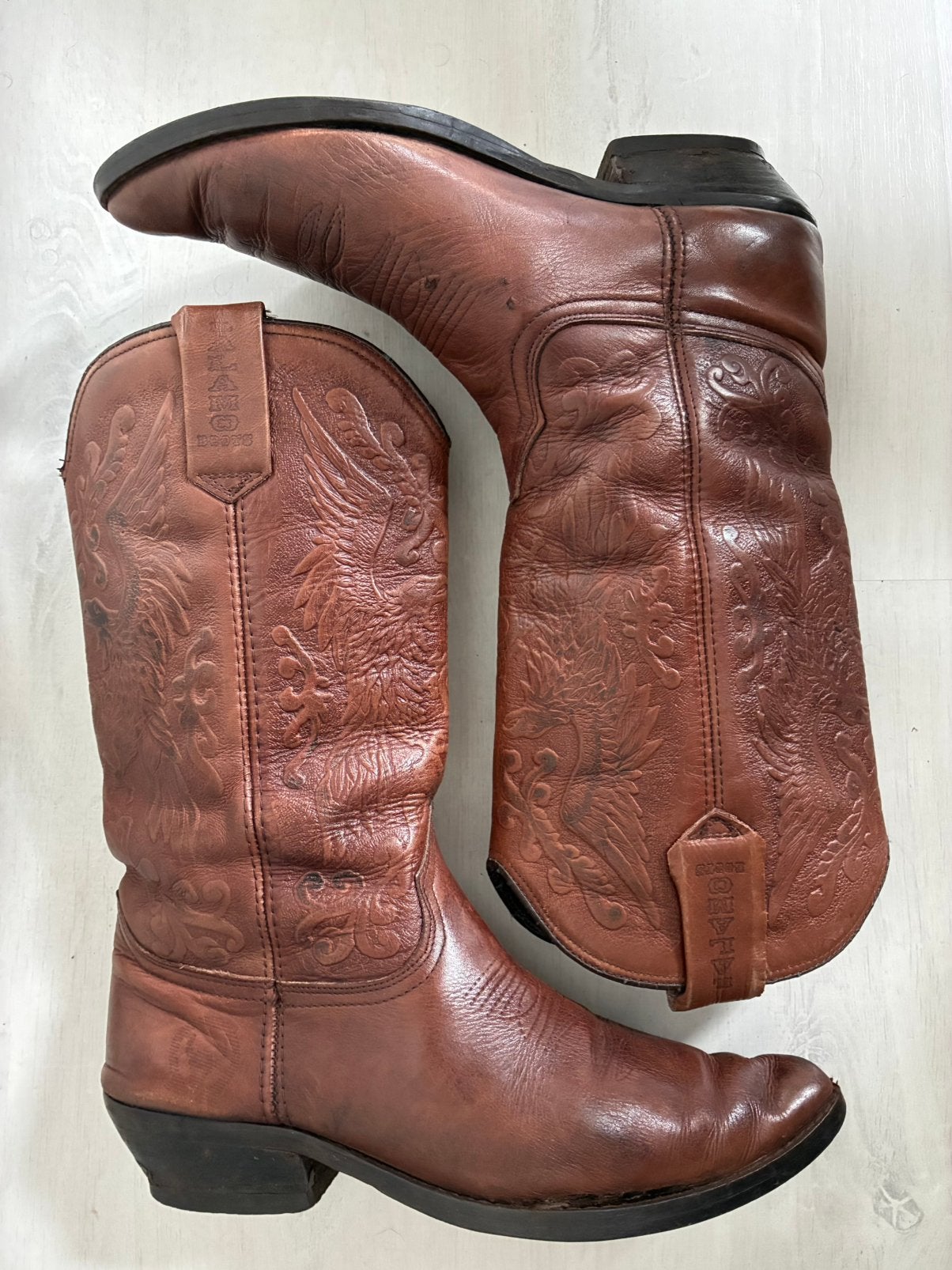 El Alamo Vintage leren Cowboy laarzen maat 43, Kleding | Heren, Bruin, Boots, Ophalen of Verzenden, Gedragen