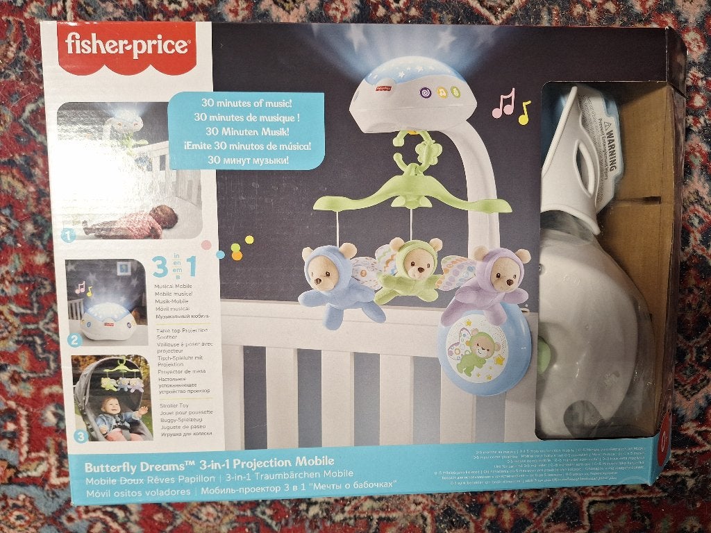 Fisher Price muziek mobiel / musical mobile, Kinderen en Baby's, Speelgoed | Fisher-Price, Ophalen, Zo goed als nieuw, Overige typen