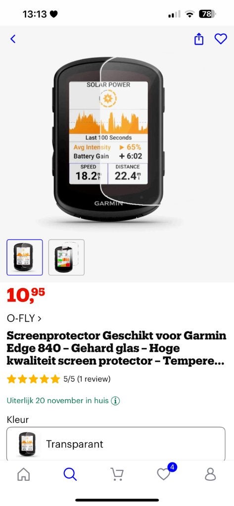 Garmin 840 en 540 screenprotector, tempered glass. Nieuw., Vélos & Vélomoteurs, Accessoires vélo | Compteurs de vélo, Enlèvement ou Envoi