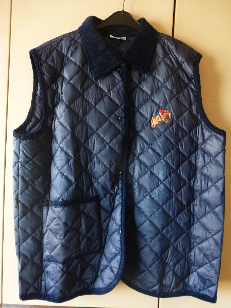 Veste sans manche dame broderie cheval et cavalier T: L/XL, Animaux & Accessoires, Vêtements d'équitation, Enlèvement ou Envoi