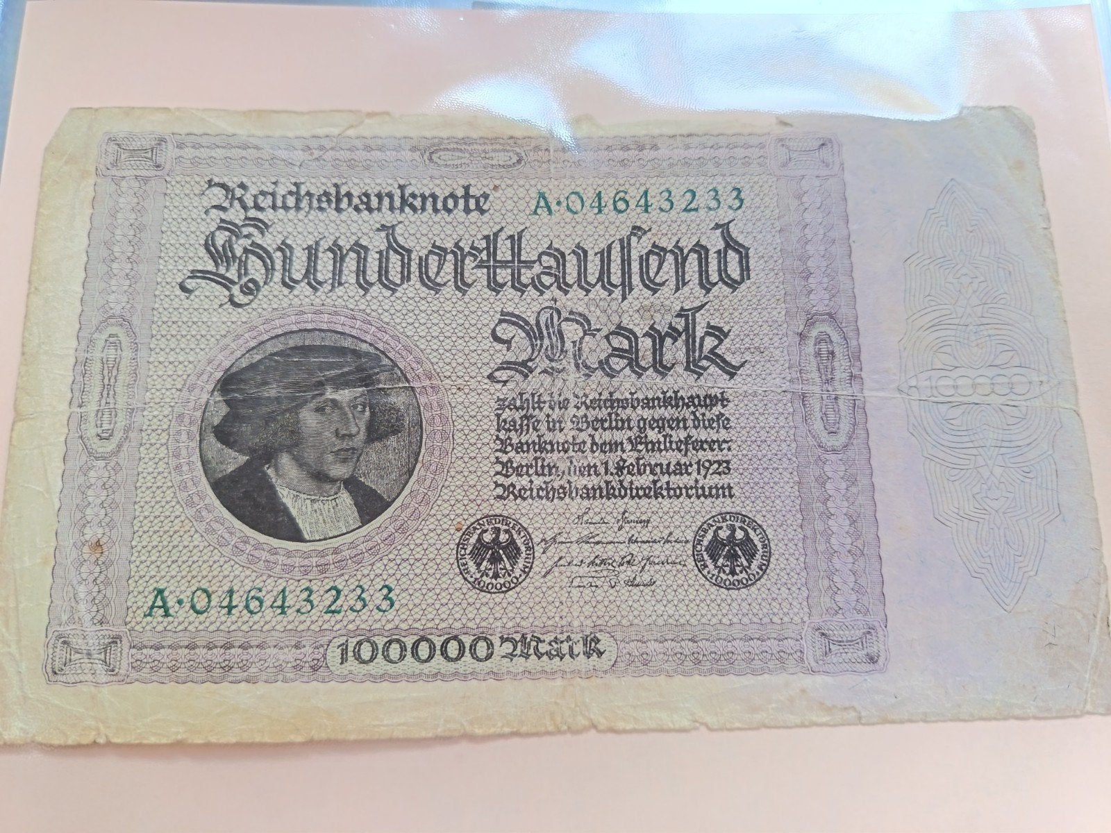 Ancien billet (9), Enlèvement ou Envoi