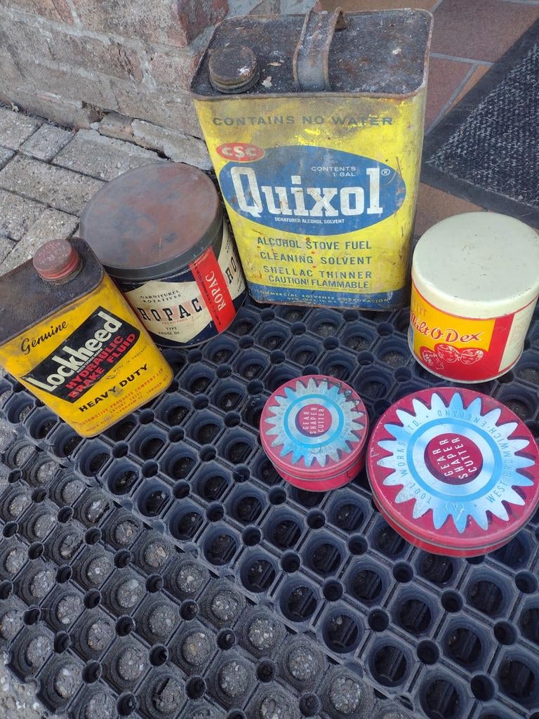 dozen blik retro, Antiek en Kunst, Ophalen