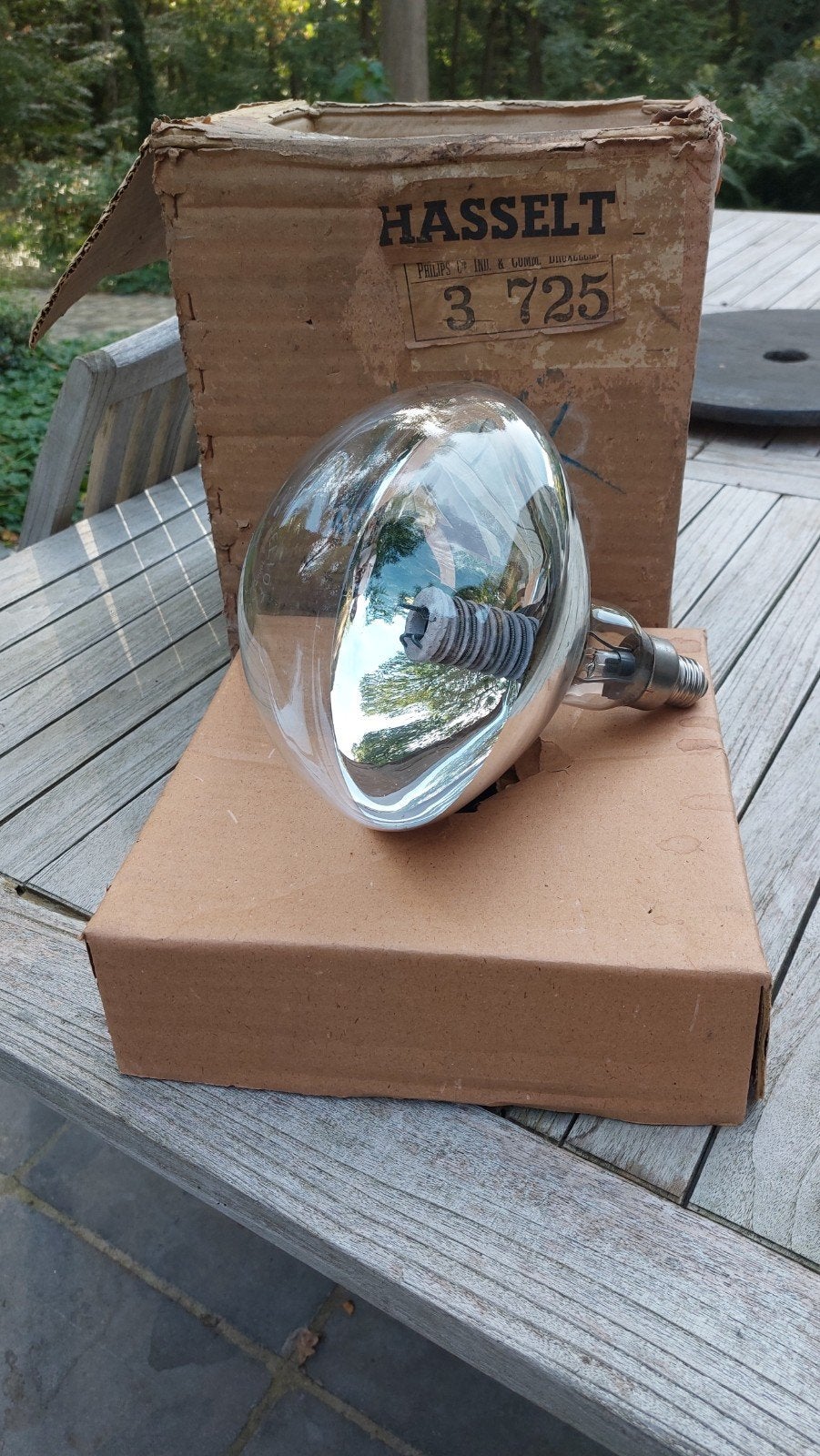 Vintage Philipslamp warmtestraling , fitting E27, Antiek en Kunst, Ophalen