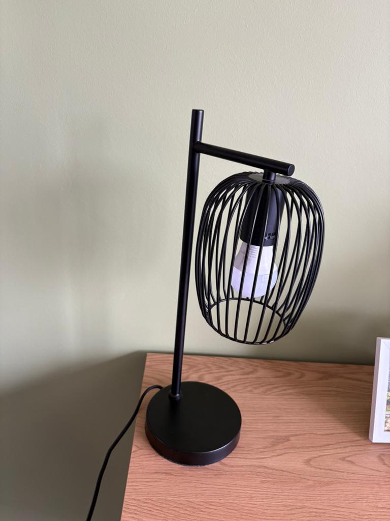 Zwarte decoratielamp, Ophalen, Zo goed als nieuw