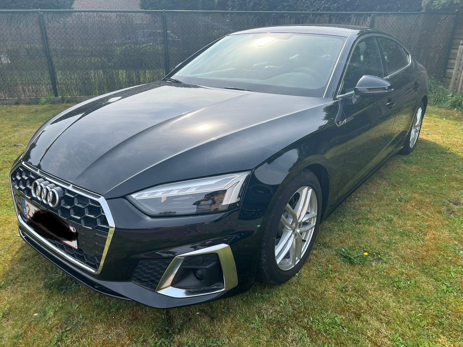 Audi A5 Sportback 35TFSI Sline Stronic automaat 11/23, Auto's, Automaat, Zwart, Leder, 5 deurs