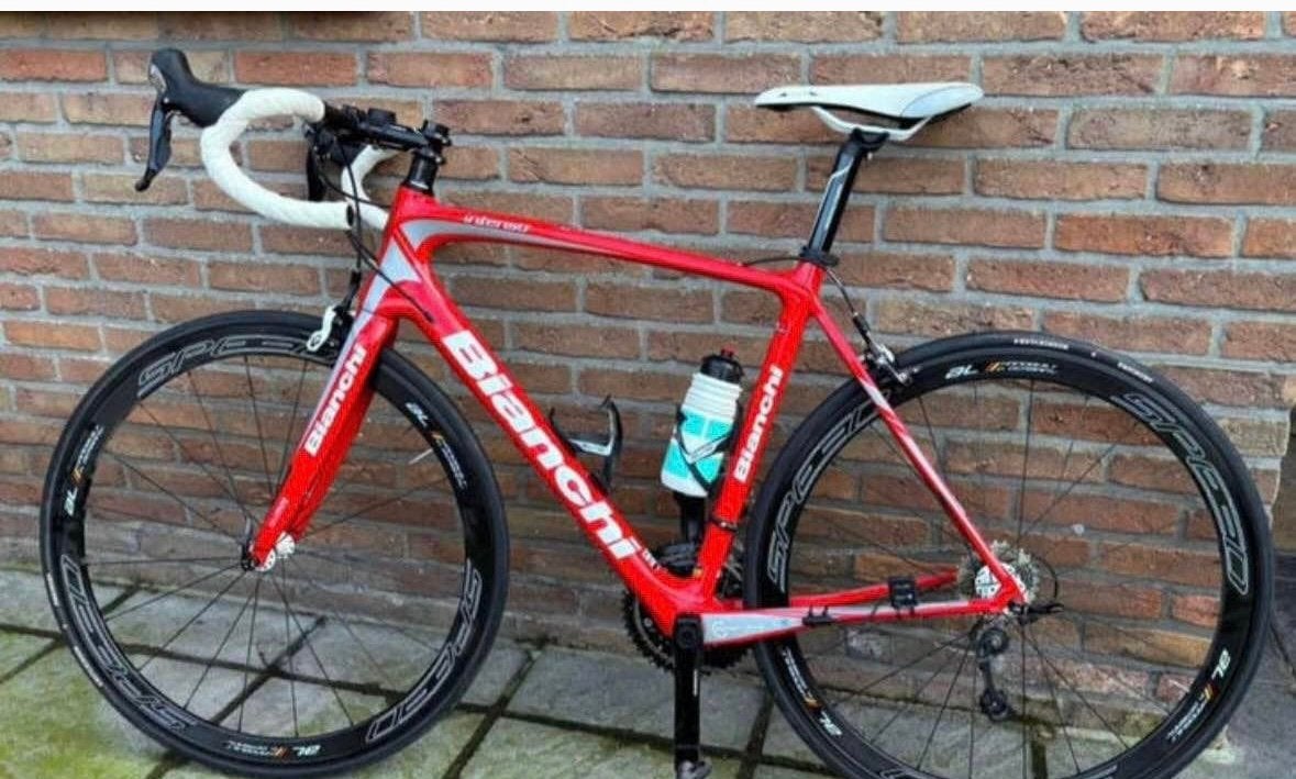 Full carbon bianchi engineered heren koersfiets, maat 56, Ophalen, Zo goed als nieuw