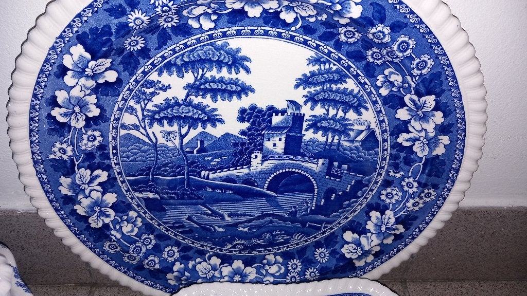 Copeland Spode "Tower" blauw-witte servies, Enlèvement