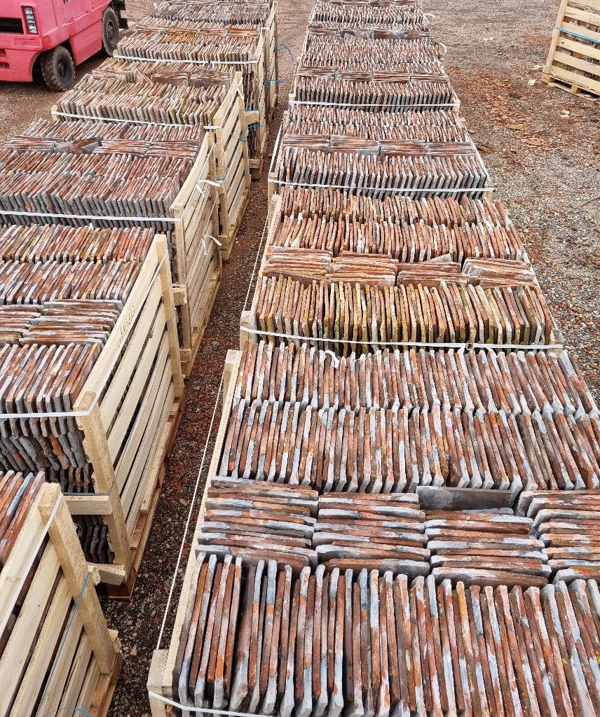 Bourgondische tegelpannen - zeer mooi lot, Doe-het-zelf en Bouw, Gebruikt, Steen of Klei, Ophalen of Verzenden, 15 m² of meer