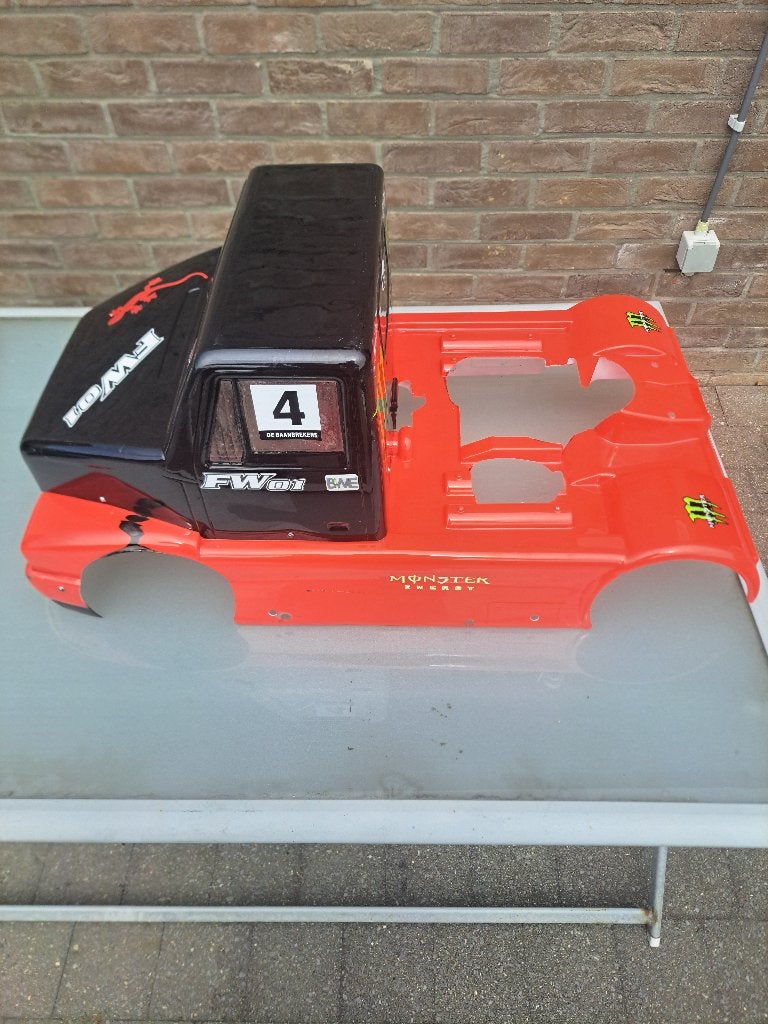 FG onroad truck body, Hobby en Vrije tijd, Benzine, Gebruikt, Ophalen of Verzenden, Auto onroad