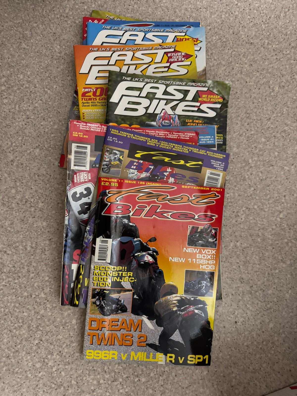 Motortijdschriften Fast Bikes en andere eind 1990, Ophalen, Gelezen