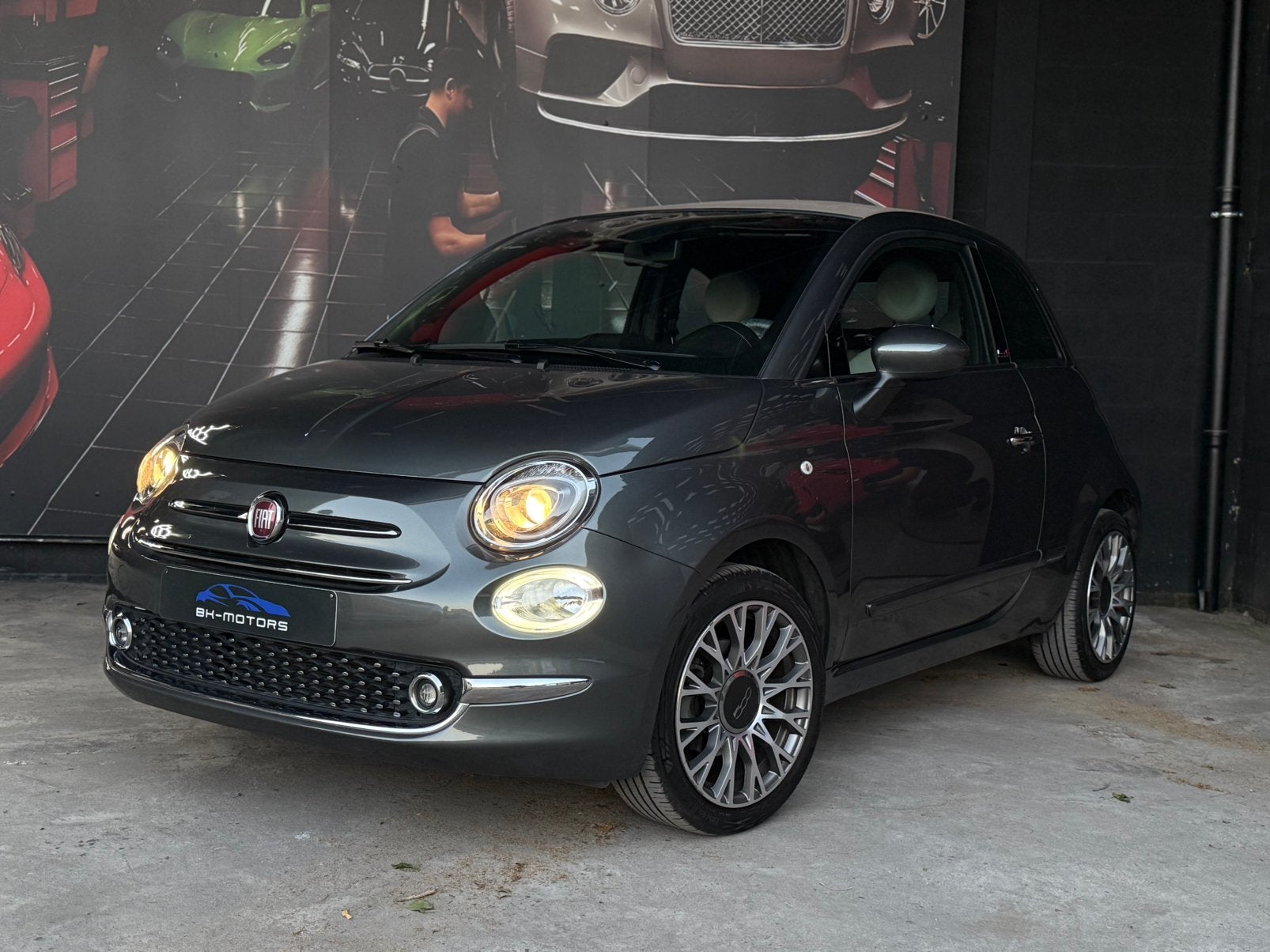 Fiat 500c Cabrio 1.0i hybride Dolcevita, Autos, Fiat, Cuir, Argent ou Gris, Euro 6, Entreprise