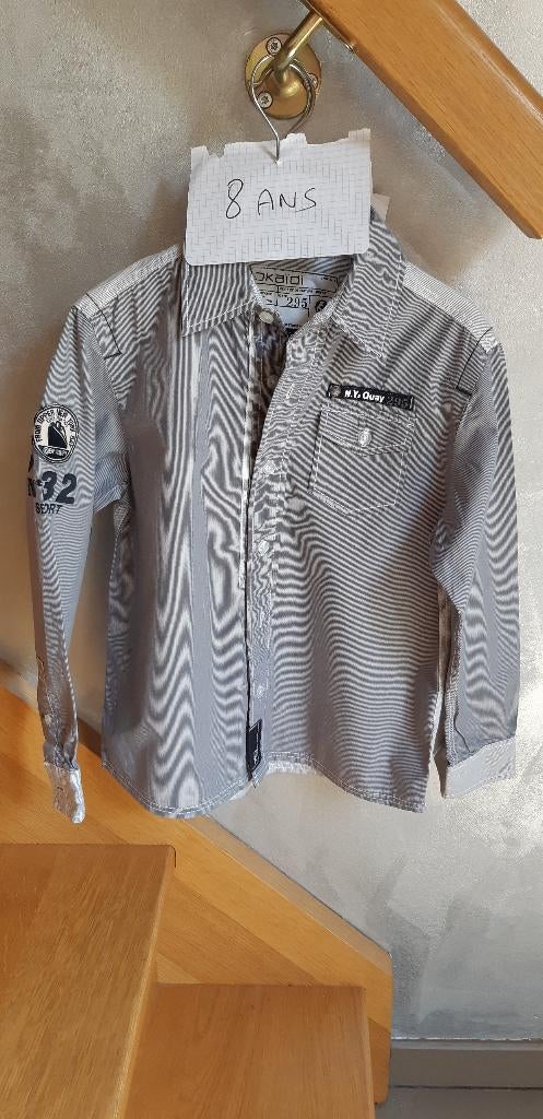 Chemise Okaidi, 8 ans, Enfants & Bébés, Vêtements enfant | Taille 128, Garçon, Enlèvement ou Envoi, Comme neuf, Okaidi