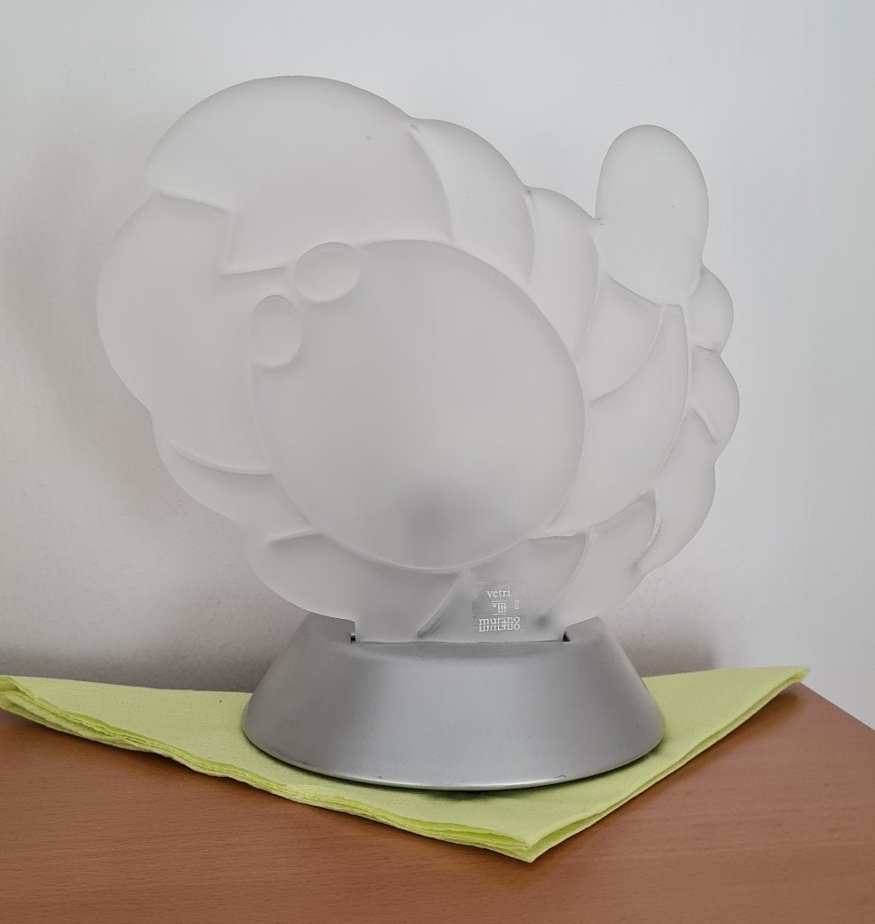 Lamp  - Glazen scorpioen, Maison & Meubles, Lampes | Lampes de table, Comme neuf, Verre, Métal, Enlèvement
