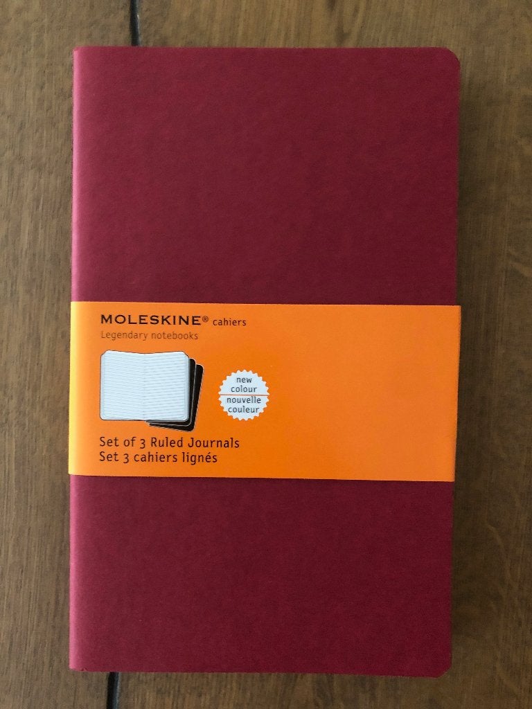 Moleskine, 3 ruled journals, large, red, Divers, Cahiers de notes, Enlèvement, Neuf, A5