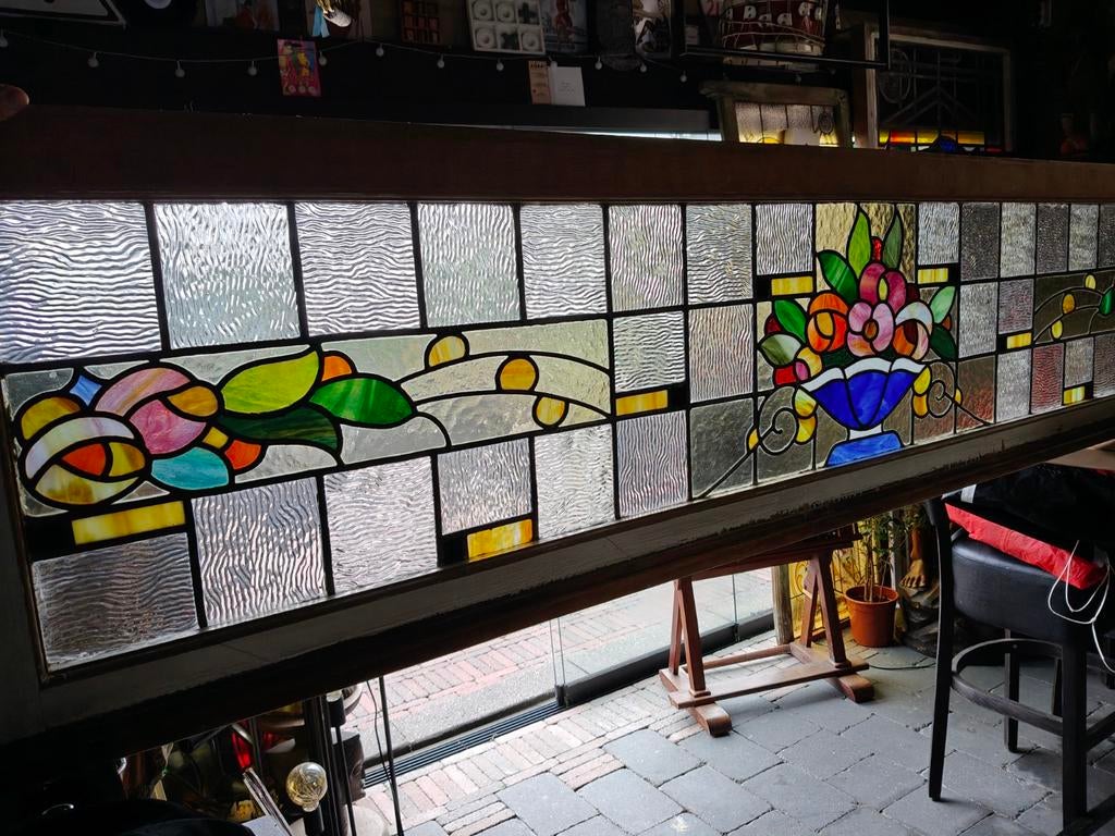 Vitrail ancien.. très beau, Enlèvement