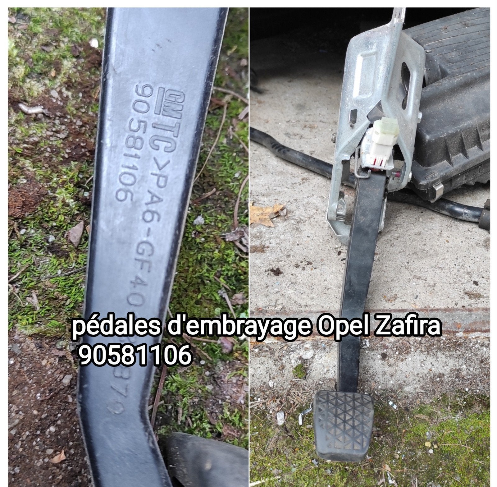 Opel Zafira pédales frein autre pièces voir photos, Enlèvement