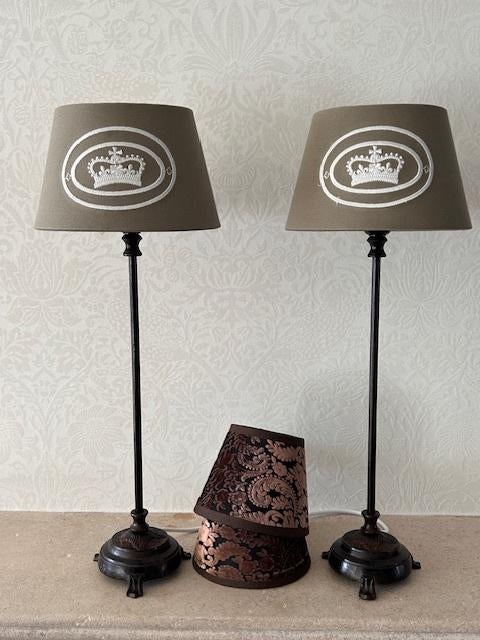 Staanlamp 53 cm met kap 20 cm + 15 cm, Huis en Inrichting, Ophalen